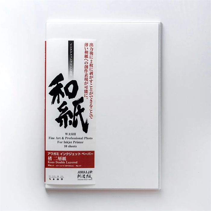 Awagami Kozo a Doppio Strato - 90 g/m², A4 20 fogli