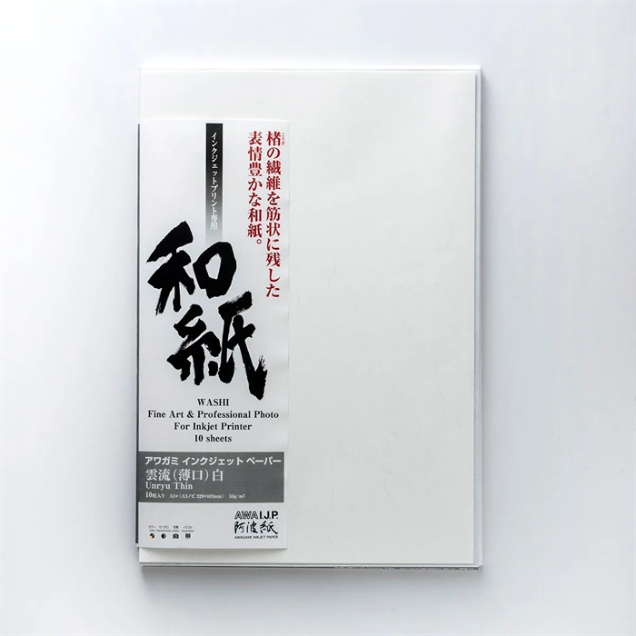 Awagami Unryu Thin - 55 g/m², 17" x 15 metri
