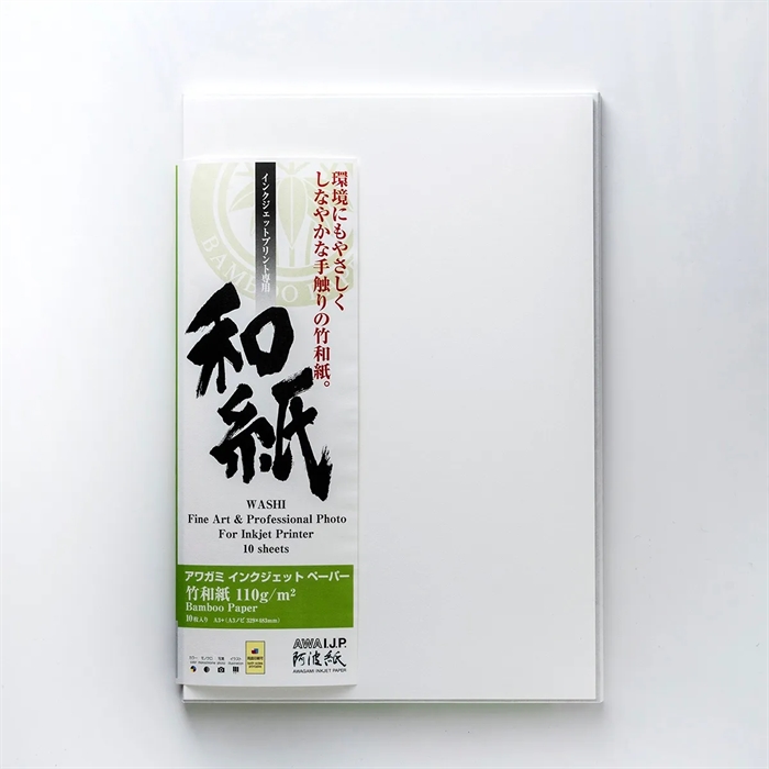 Awagami Bamboo 110 - 110 g/m², A2 10 fogli