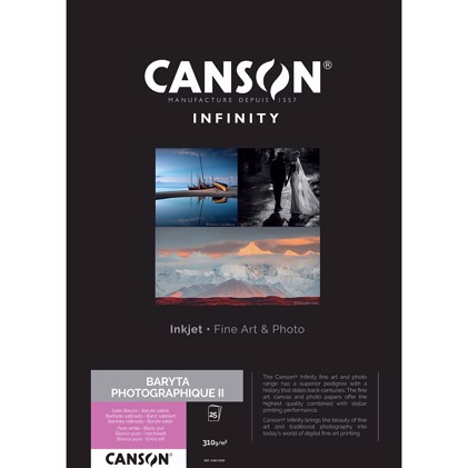 Canson Baryta Photographique II 310 g/m² - A3+, 25 fogli 