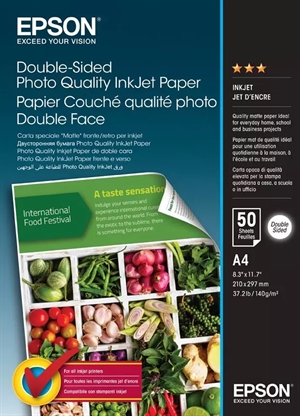 Carta Inkjet Fotografiсa di Qualità Epson Doppio Lato - A4 - 50 fogli