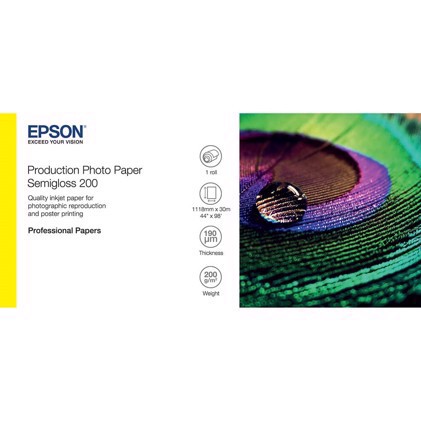 Epson Production Photo Paper Semigloss 200 44" x 30 metri 