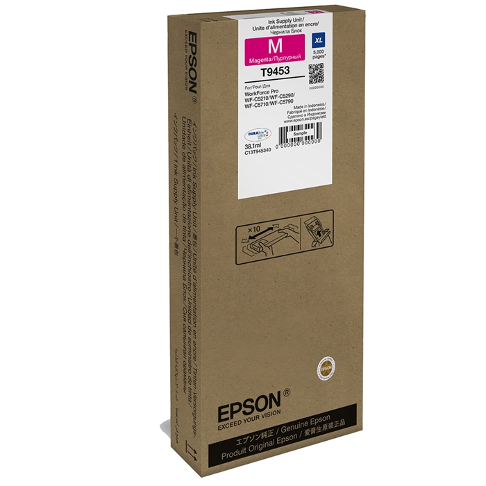 Epson WorkForce Serie cartuccia d\'inchiostro XL Magenta - T9453