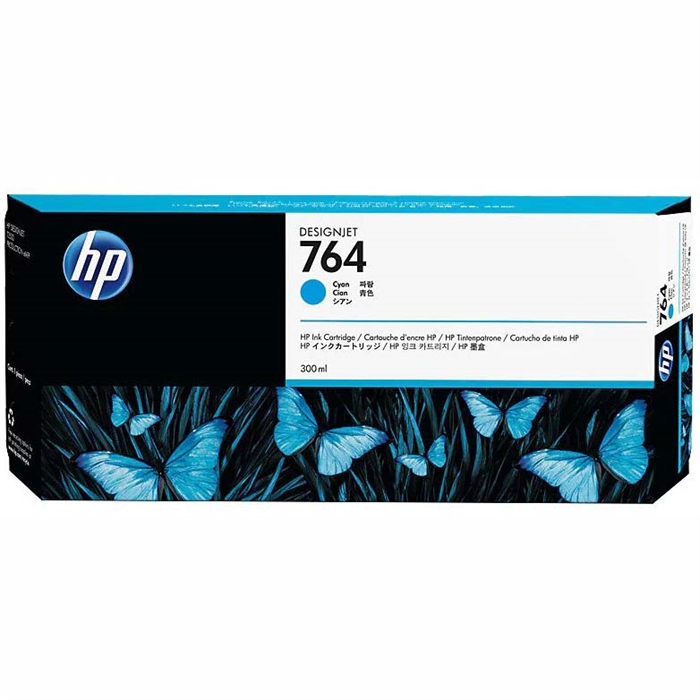 HP 764 cartuccia di inchiostro ciano, 300 ml.