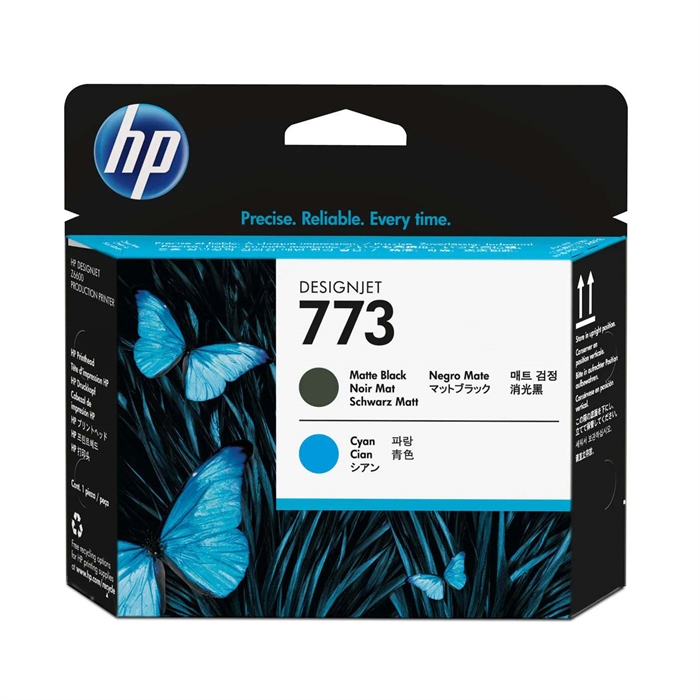 HP 773 testina di Light Matt Black e Cyan