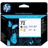 HP 72 Testina di stampa Matt Black e Yellow