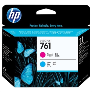 HP 761 magenta e cyan designjet testina di stampa