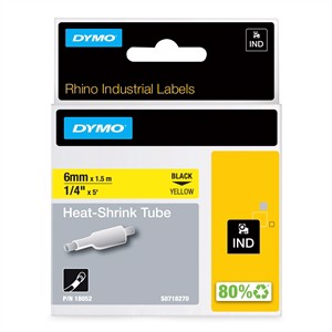 Tubo termorestringente Tape Rhino 6mm x 1,5m bl/gelb