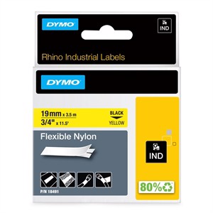 Nastro Rhino 19mm x 3,5m in nylon flessibile blu/giallo