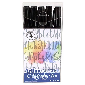 Artline Supreme Calligraphy Pen 5 - set nero