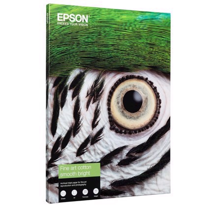 Epson Fine Art Cotton Smooth Bright 300 g/m2 - A2 25 fogli 