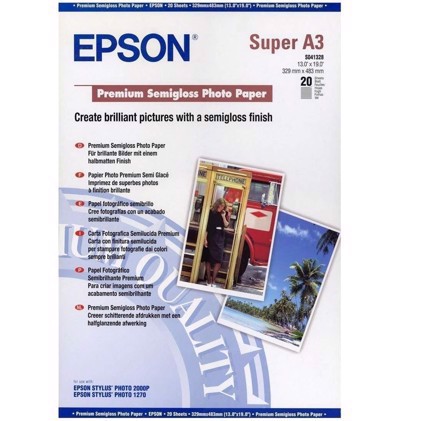 Epson Premium Semigloss Photo Paper 251 g, A3 - 20 fogli 
