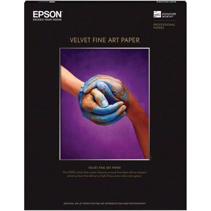 Epson Velvet Fine Art Paper 260 g/m2, A2 - 25 fogli 