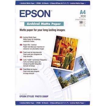 Epson Archival Matte Paper 192 g, A4 - 50 fogli 