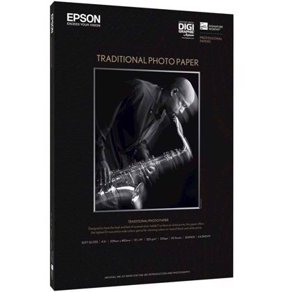 Epson Traditional Photo Paper 300 g/m2, A4 - 25 fogli 