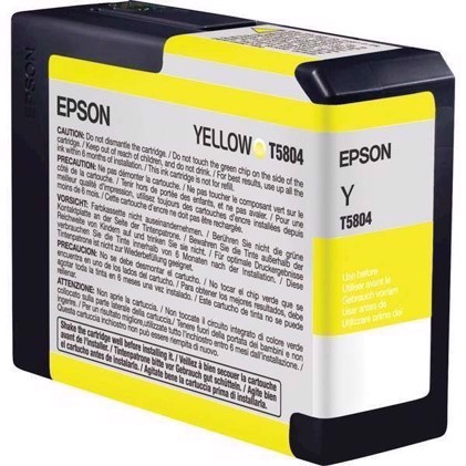 Epson Giallo 80 ml cartuccia d\'inchiostro T5804 - Epson Pro 3800 e 3880