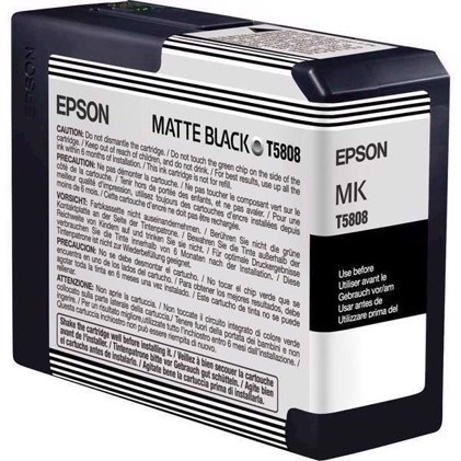 Epson Matt Black80 ml cartuccia di inchiostro T5808 - Epson Pro 3800 e 3880