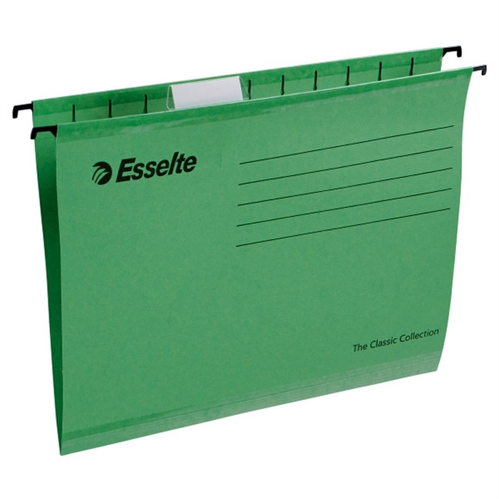 Esselte Fodero Sospeso Rinforzato per formato A4 verde (25)