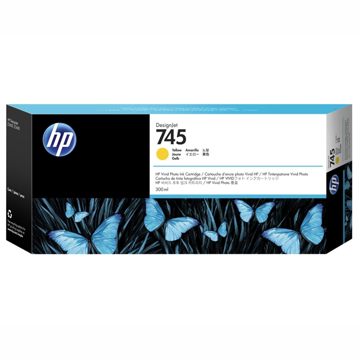 HP 745 cartuccia di inchiostro giallo, 300 ml