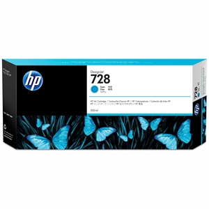 HP 728 Cartuccia di inchiostro Cyan da 300 ml per DesignJet