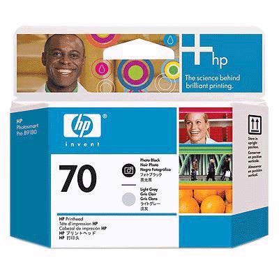 HP 70 - Testine di stampa nere e grigie chiare