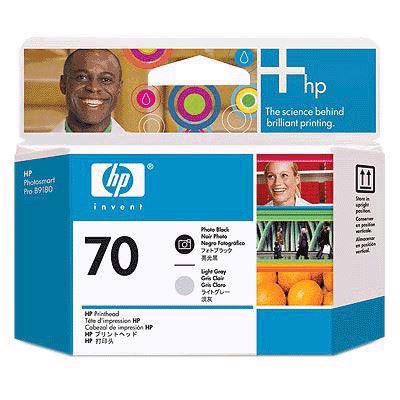 HP 70 - Testine di Light Black e Grey Light