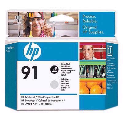 HP 91 - Testine di stampa per foto e grigio chiaro