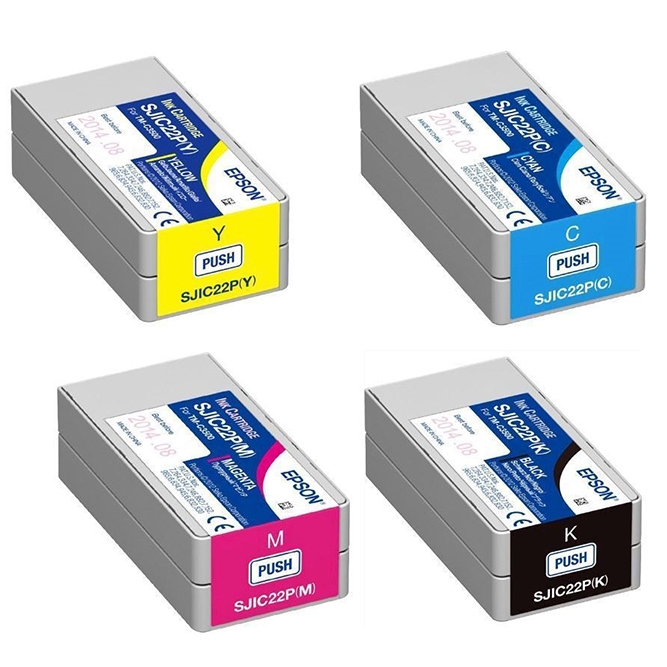 Set completo di cartucce d\'inchiostro per Epson ColorWorks C3500