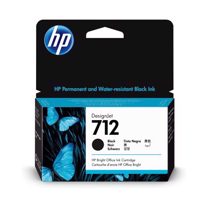 HP 712 Cartuccia di inchiostro Black da 38 ml per DesignJet
