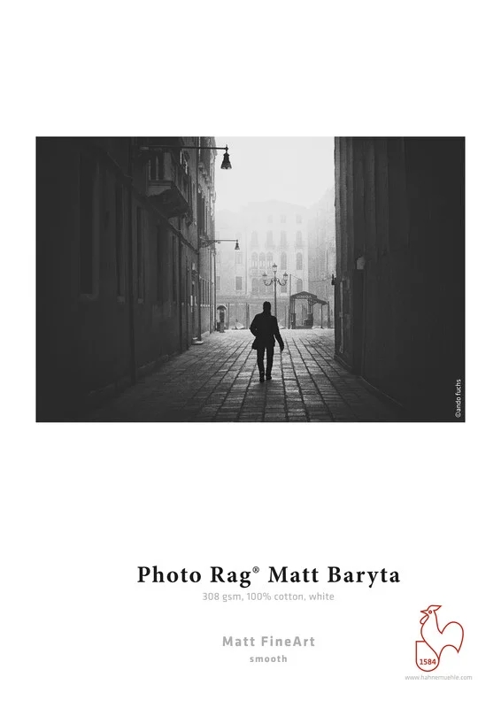 Hahnemühle Photo Rag Matt Baryta 308 g/m² - 44" x 12 metri etros 