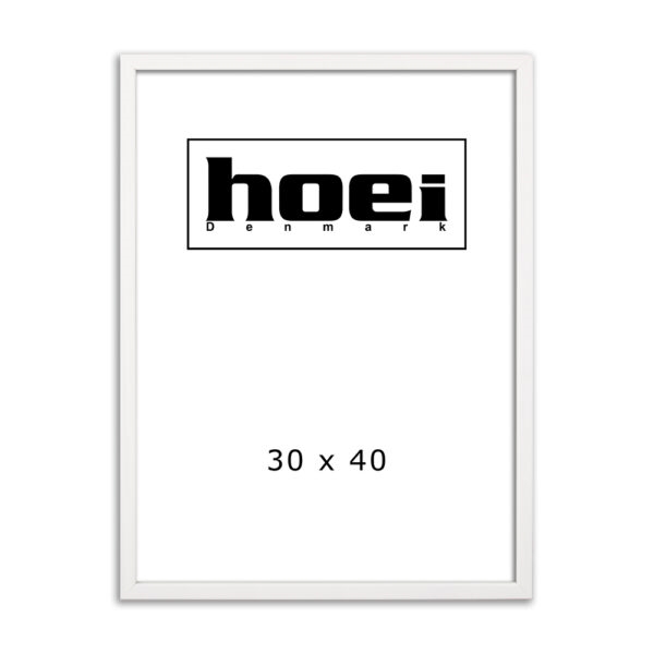 Cornice in legno bianco per foto e poster 30 x 40 cm