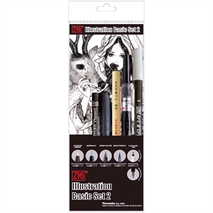 ZIG Set di penne per illustrazione di base