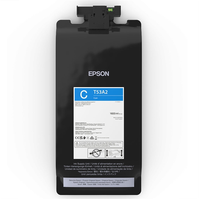 Epson sacchetto di inchiostro ciano da 1600 ml - T53A2