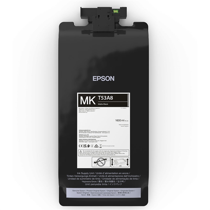 Epson sacchetto d\'inchiostro Matt Black 1600 ml - T53A8