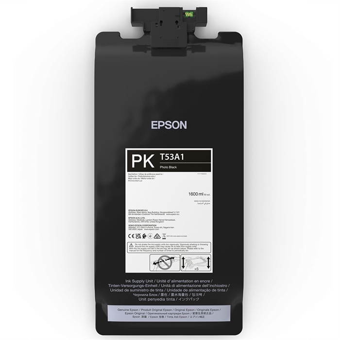 Epson sacchetto di inchiostro Photo Black da 1600 ml - T53A1
