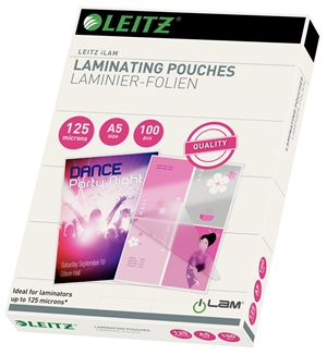 Leitz Laminating Pouches lucido 125my A5 (100)