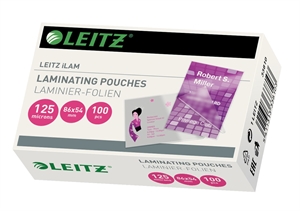 Leitz Tasche per plastificare lucida 125my 54x86 (100)