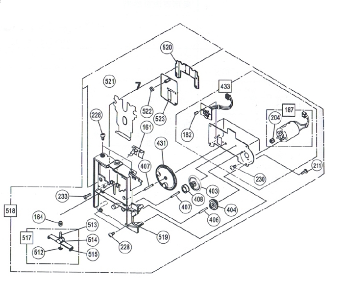 Pacco di ricambi M1000 - 518