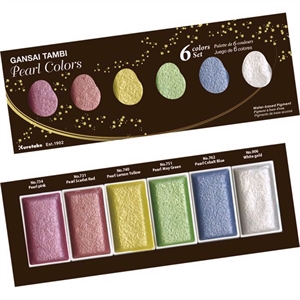 ZIG GANSAI TAMBI PEARL COLORS set di 6 colori