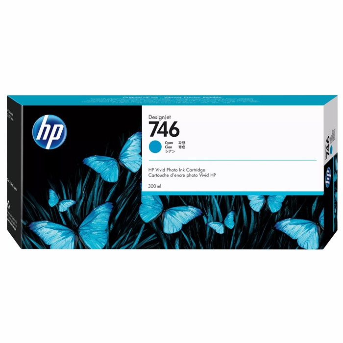 HP 746 Cartuccia di inchiostro Cyan da 300 ml per DesignJet