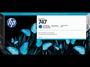 HP 747 300-ml Cartuccia di inchiostro Blue croMattico per DesignJet