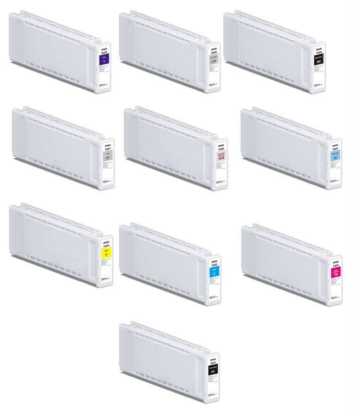 Set completo di cartucce d\'inchiostro da 700 ml per Epson SureColor P7300 e P9300