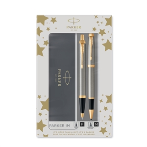 Parker Duoset IM Metal GT penna a sfera+roller argento