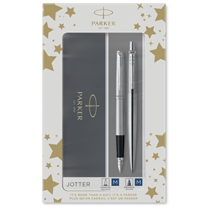Parker Duoset Jotter CT penna a sfera+penna stilografica argento
