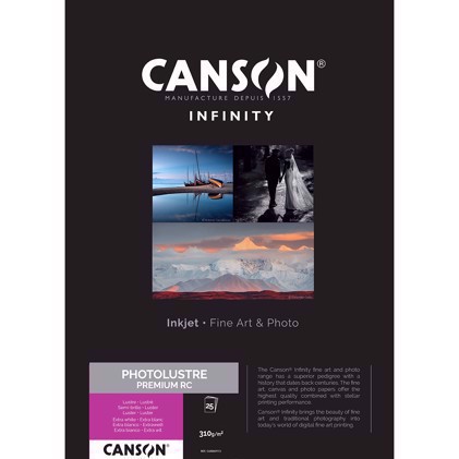 Canson Photo Luster Premium RC 310g/m² - A3, 25 fogli 