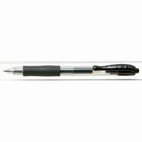 Penna a gel Pilot G-2 0,5 nero con pulsante