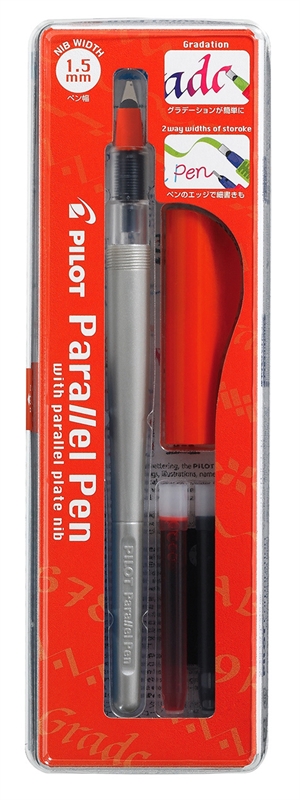 Penna per calligrafia Pilot Parallel Pen 1,5 mm set nero