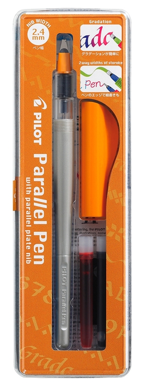 Penna a inchiostro Pilota Kalligrafipen Parallel Pen 2,4mm, set nero