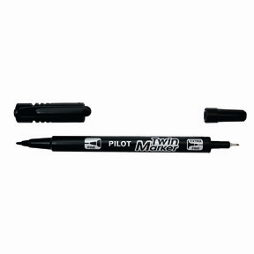 Pilot Marker Twin Marker BG nero