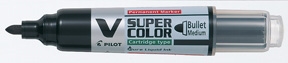Pilot Marker V-Super Color BG tondo 0,9mm nero